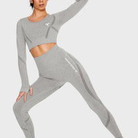 Long Sleeve Decisive+ Seamless Long Sleeve Sport Top - Squatproof