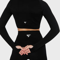 Long Sleeve Dynamic+ Seamless Cropped Long Sleeve Sport Top - Squatproof