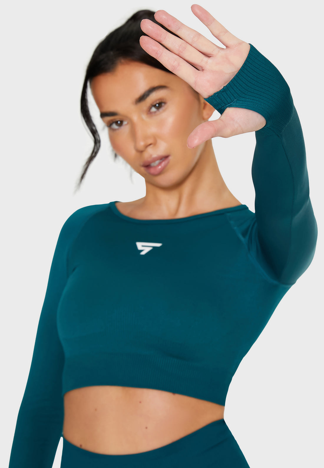 Long Sleeve Dynamic+ Seamless Cropped Long Sleeve Sport Top - Squatproof