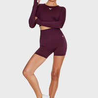 Long Sleeve Dynamic+ Seamless Cropped Long Sleeve Sport Top - Squatproof