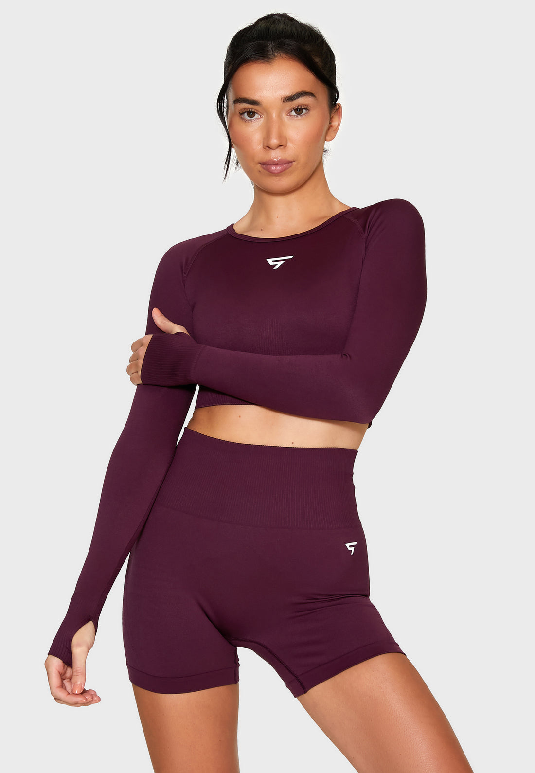 Long Sleeve Dynamic+ Seamless Cropped Long Sleeve Sport Top - Squatproof