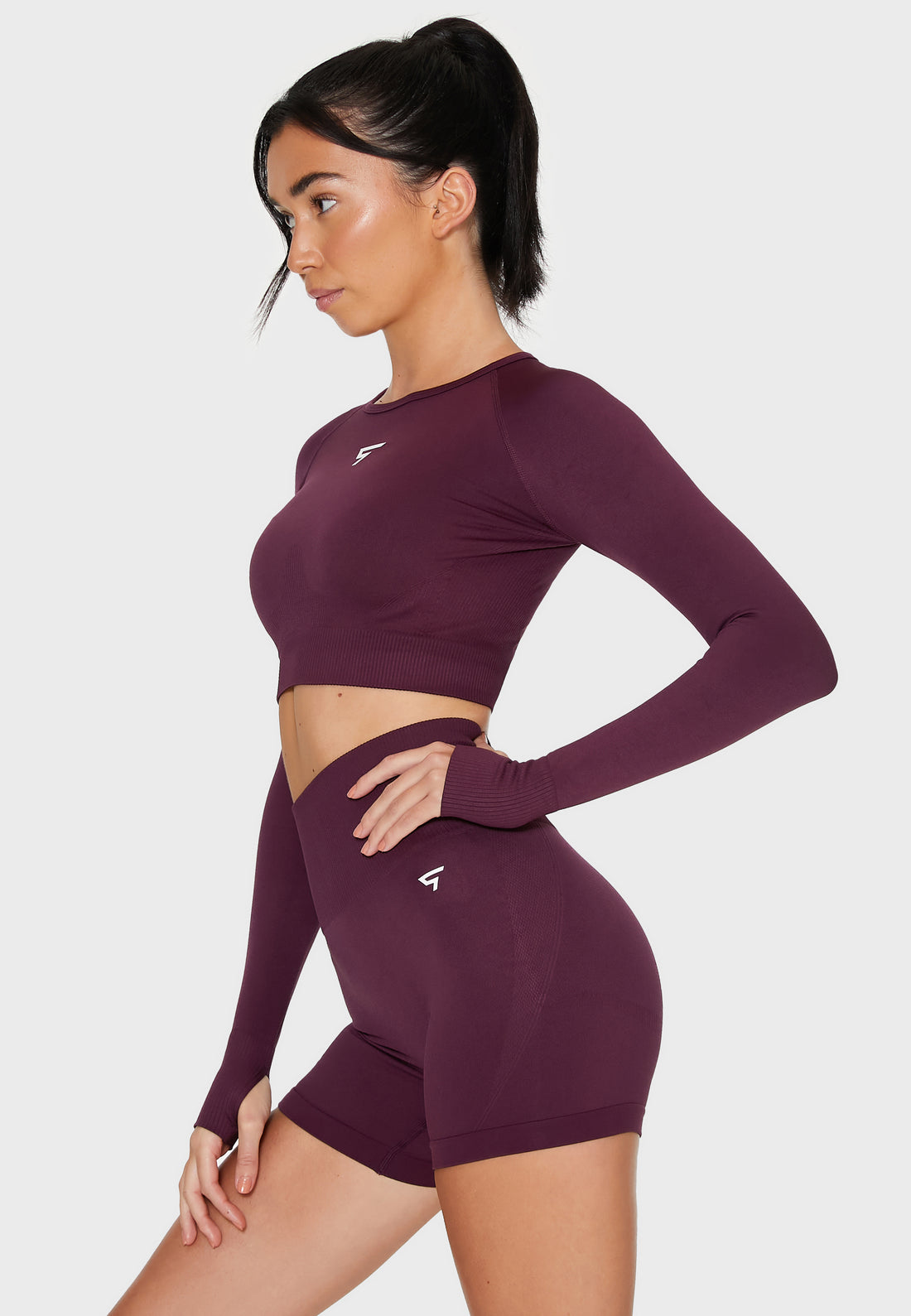 Long Sleeve Dynamic+ Seamless Cropped Long Sleeve Sport Top - Squatproof