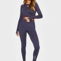 Long Sleeve Dynamic+ Seamless Cropped Long Sleeve Sport Top - Squatproof