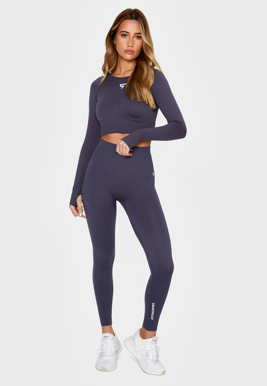 Long Sleeve Dynamic+ Seamless Cropped Long Sleeve Sport Top - Squatproof