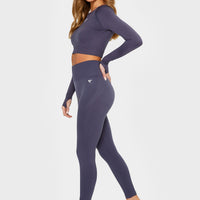 Long Sleeve Dynamic+ Seamless Cropped Long Sleeve Sport Top - Squatproof