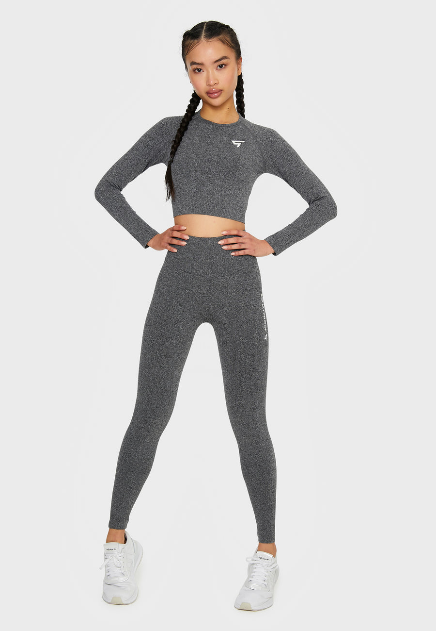 Leggings Joy+ Ribbed Seamless Sport Leggings - Squatproof