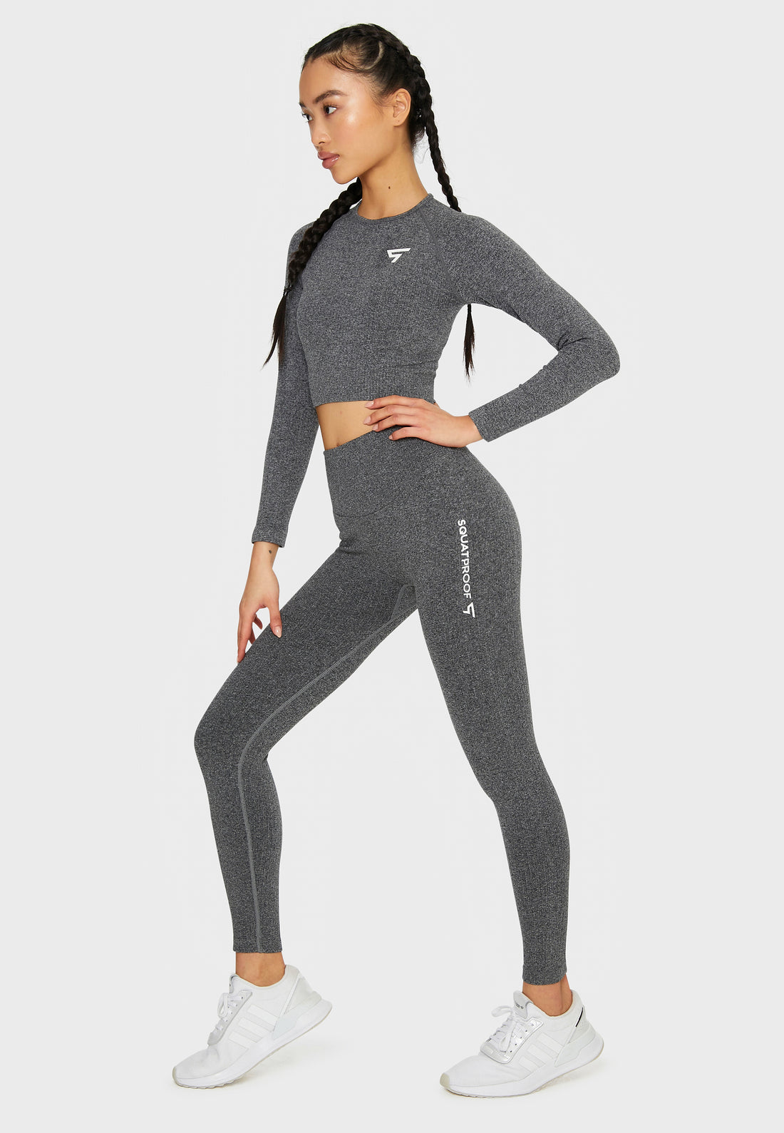 Leggings Joy+ Ribbed Seamless Sport Leggings - Squatproof