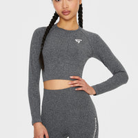 Long Sleeve Joy+ Ribbed Seamless Long Sleeve Sport Top - Squatproof