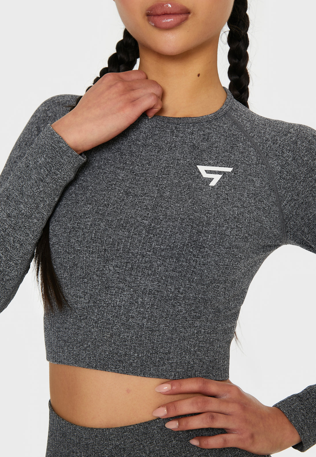 Long Sleeve Joy+ Ribbed Seamless Long Sleeve Sport Top - Squatproof