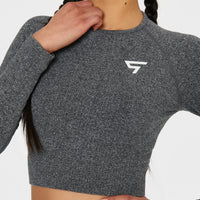 Long Sleeve Joy+ Ribbed Seamless Long Sleeve Sport Top - Squatproof