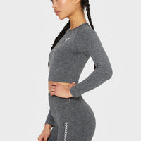 Long Sleeve Joy+ Ribbed Seamless Long Sleeve Sport Top - Squatproof