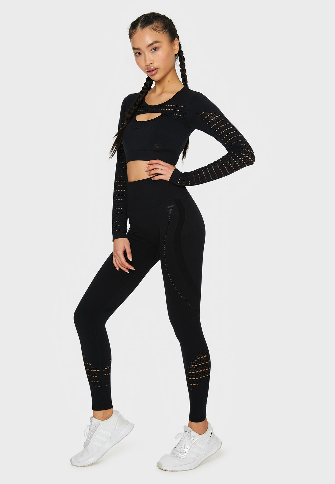 Lange mouwen Leverage+ Naadloze Cropped Lange Mouw Sport Top