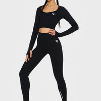 Leggings Press+ Nahtlose Sport-Leggings mit hoher Taille