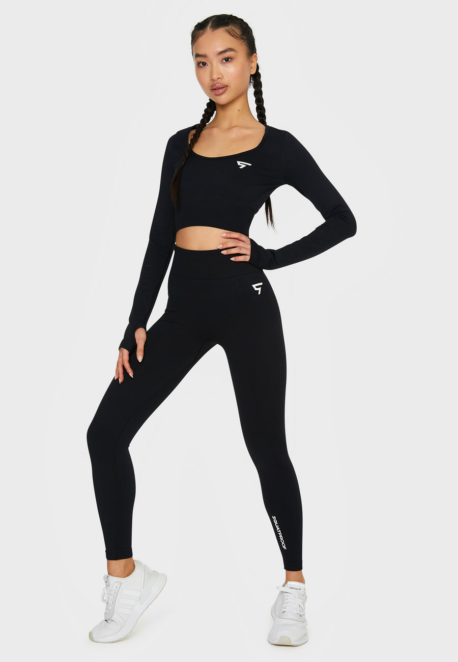 Leggings Press+ Nahtlose Sport-Leggings mit hoher Taille