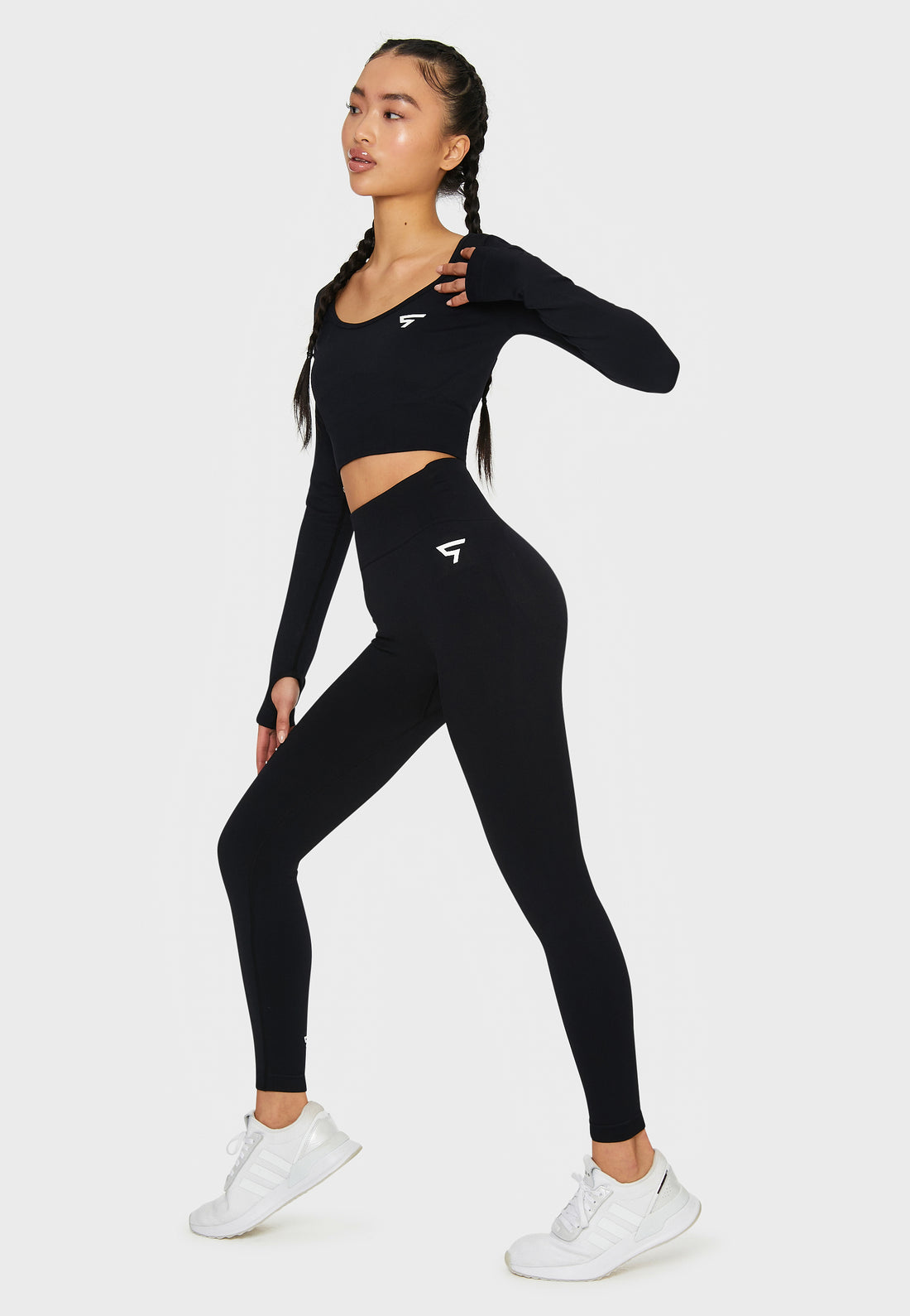 Leggings Press+ Nahtlose Sport-Leggings mit hoher Taille