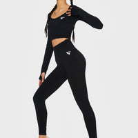 Leggings Press+ Nahtlose Sport-Leggings mit hoher Taille