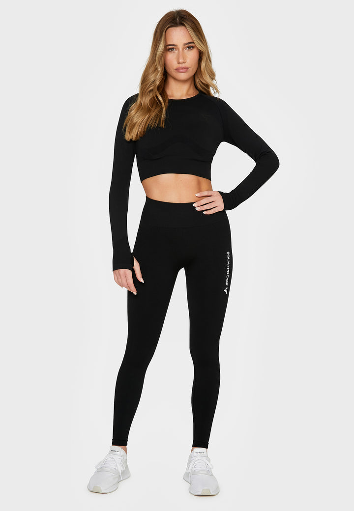 Leggings Pull+ Seamless High Waisted Sport Leggings - Squatproof