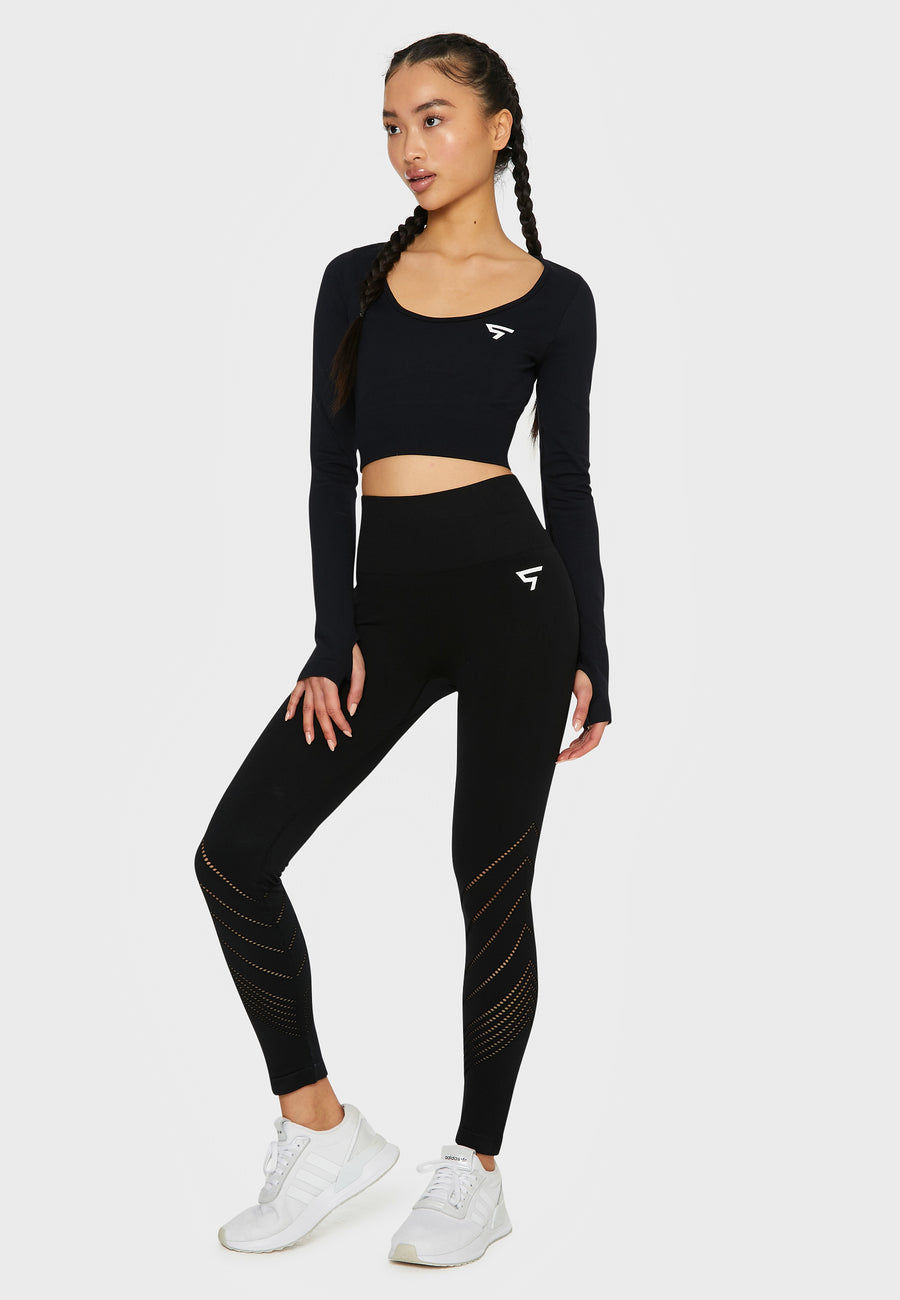 Leggings Runner+ Nahtlose Sport-Leggings mit hoher Taille