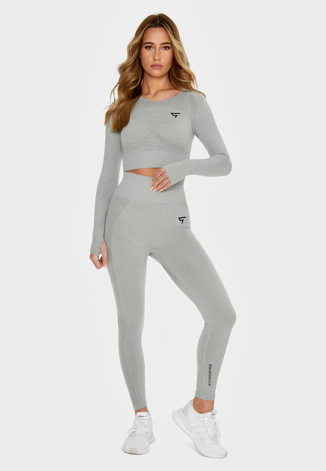 Long sleeve Purpouse+ Seamless Cropped Long Sleeve Sport Top - Squatproof