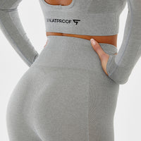 Long sleeve Purpouse+ Seamless Cropped Long Sleeve Sport Top - Squatproof