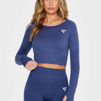 Long sleeve RDL+ Seamless Cropped Long Sleeve Sport Top - Squatproof