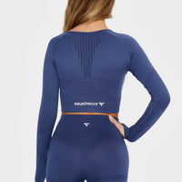 Long sleeve RDL+ Seamless Cropped Long Sleeve Sport Top - Squatproof