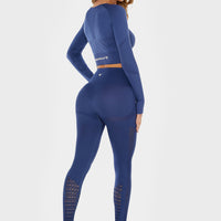 Long sleeve RDL+ Seamless Cropped Long Sleeve Sport Top - Squatproof