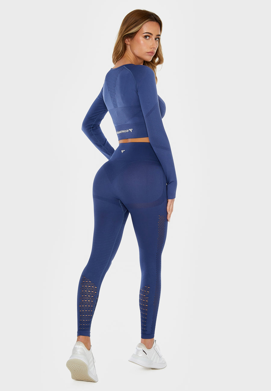 Long sleeve RDL+ Seamless Cropped Long Sleeve Sport Top - Squatproof