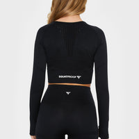 Long sleeve RDL+ Seamless Cropped Long Sleeve Sport Top - Squatproof