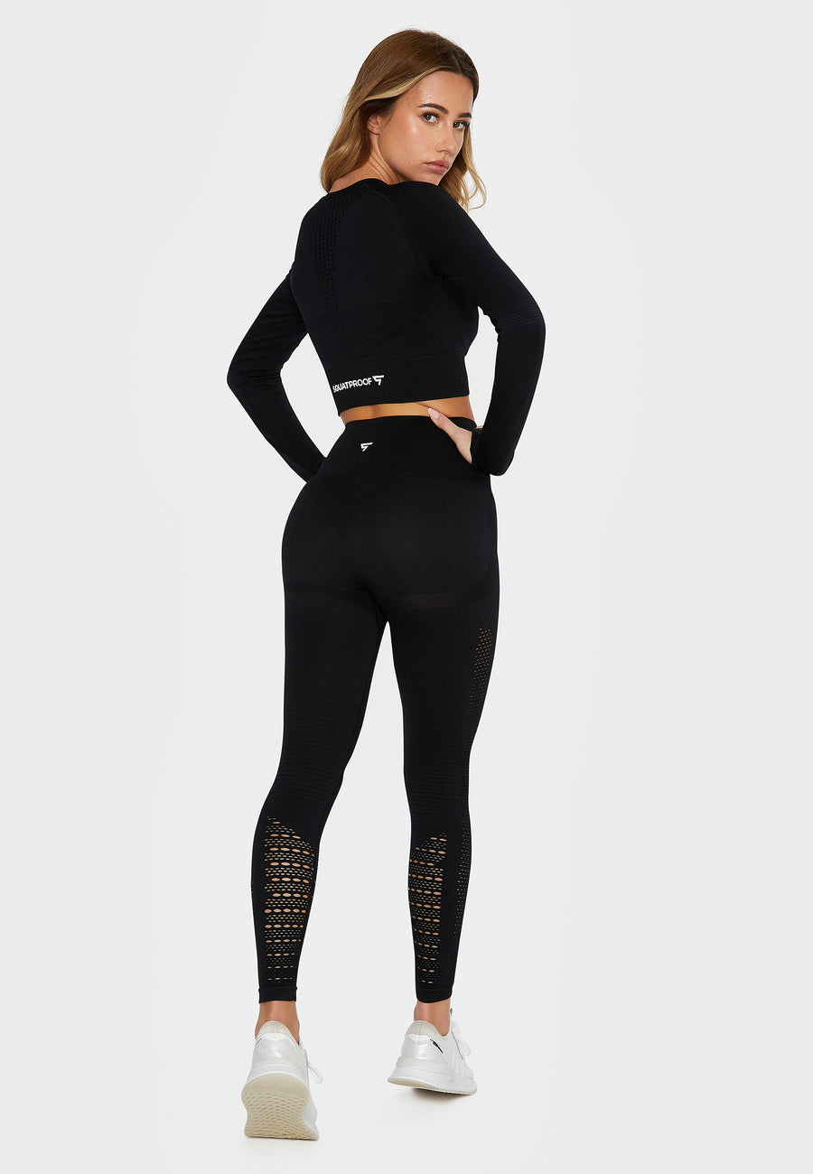 Long sleeve RDL+ Seamless Cropped Long Sleeve Sport Top - Squatproof