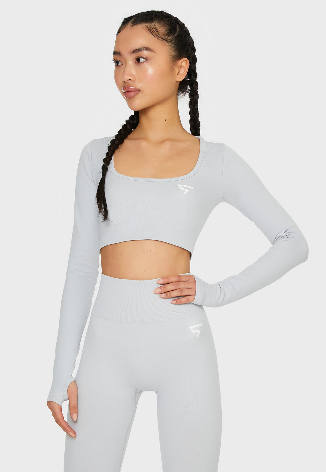 Lange mouw Relax+ naadloze cropped lange mouw sporttop