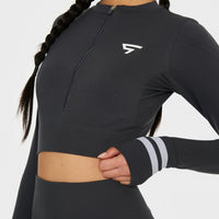 Long sleeve Target+ Seamless Cropped Long Sleeve Sport Top - Squatproof