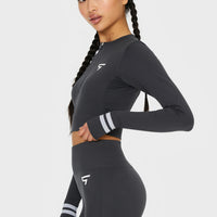 Long sleeve Target+ Seamless Cropped Long Sleeve Sport Top - Squatproof