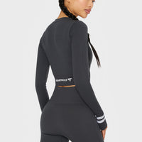 Long sleeve Target+ Seamless Cropped Long Sleeve Sport Top - Squatproof