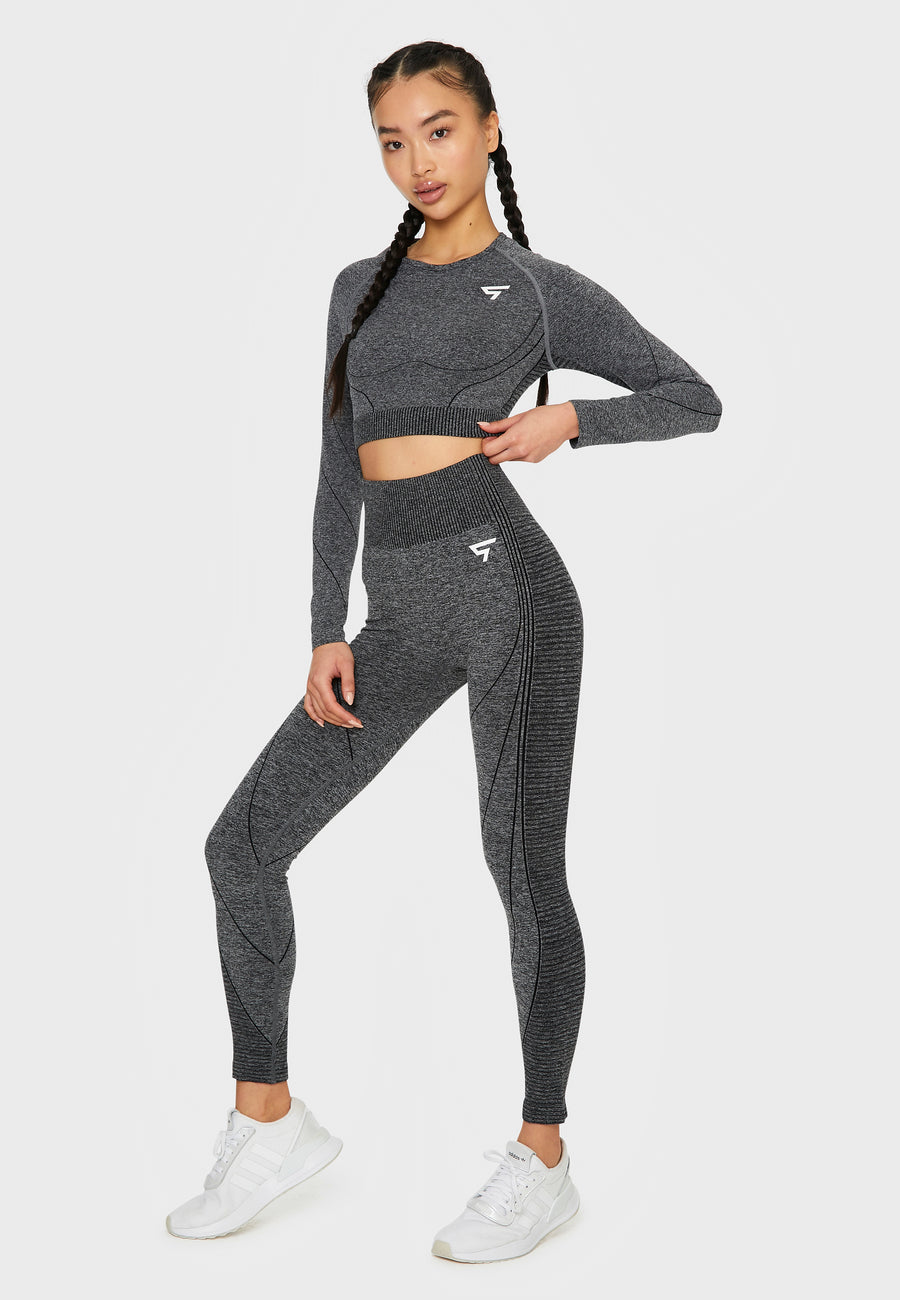 Lange mouw Goal+ Naadloze Cropped Lange Mouw Sport Top