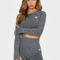 Long sleeve Intent+ Seamless Cropped Long Sleeve Sport Top - Squatproof