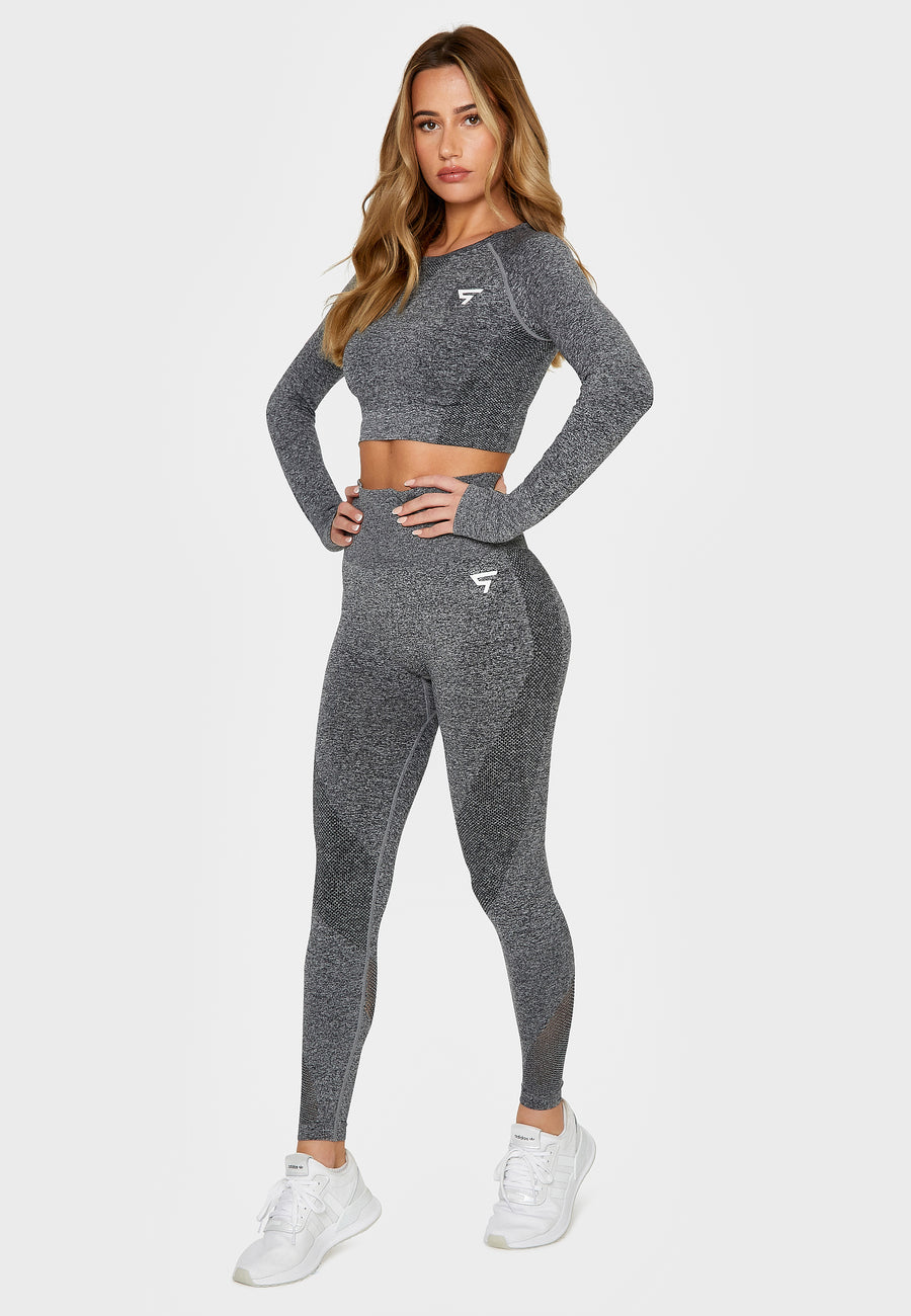 Long sleeve Intent+ Seamless Cropped Long Sleeve Sport Top - Squatproof