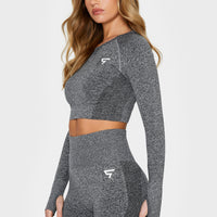 Long sleeve Intent+ Seamless Cropped Long Sleeve Sport Top - Squatproof