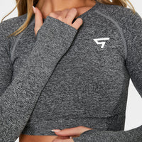 Long sleeve Intent+ Seamless Cropped Long Sleeve Sport Top - Squatproof