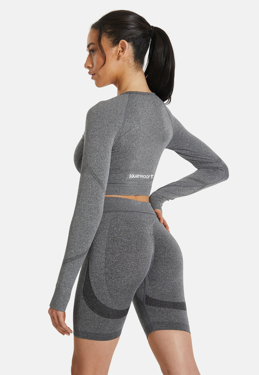 Long Sleeve Action+ Seamless Long Sleeve Sport Top - Squatproof