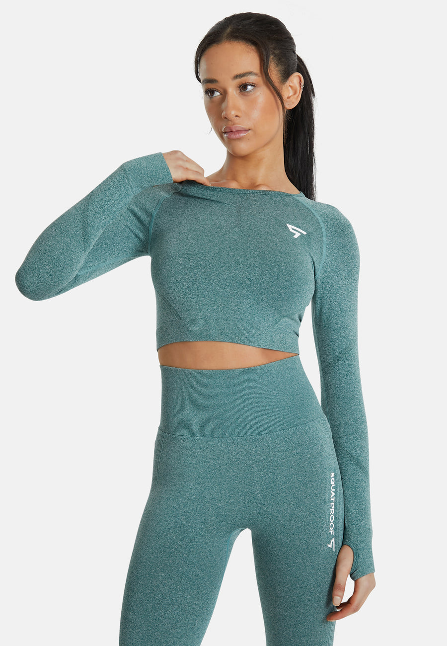 Long Sleeve Action+ Seamless Long Sleeve Sport Top - Squatproof