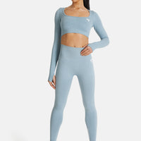 Lange mouw Relax+ naadloze cropped lange mouw sporttop