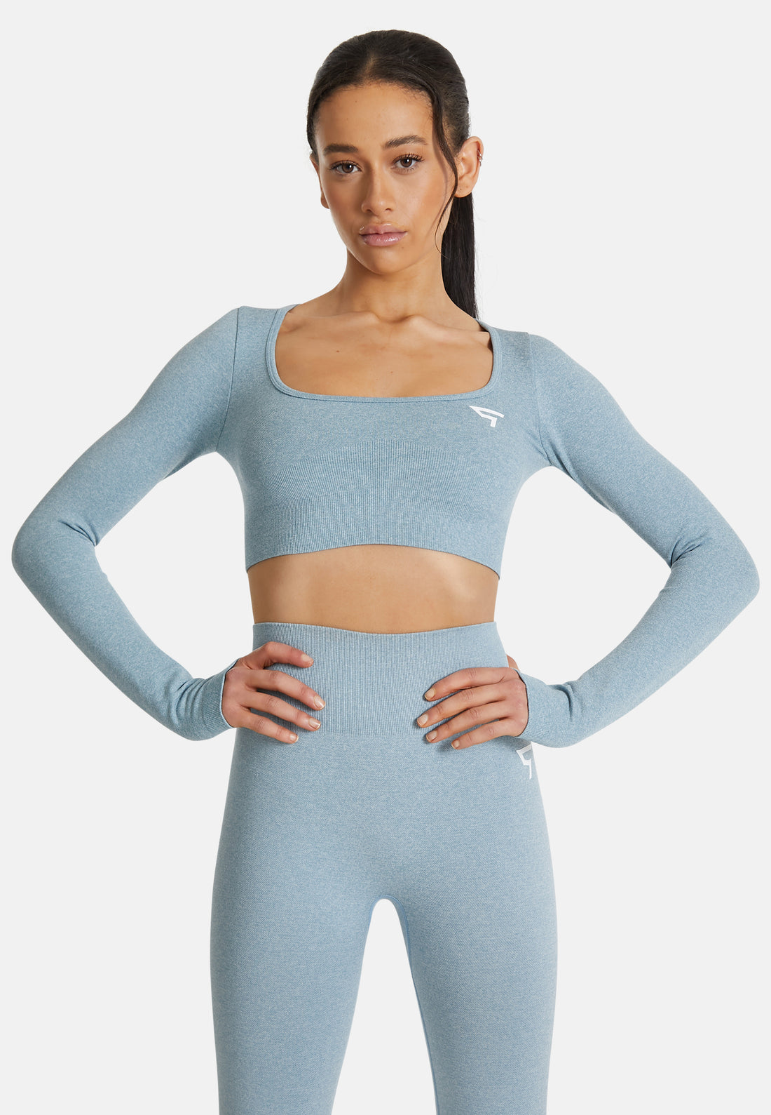 Lange mouw Relax+ naadloze cropped lange mouw sporttop