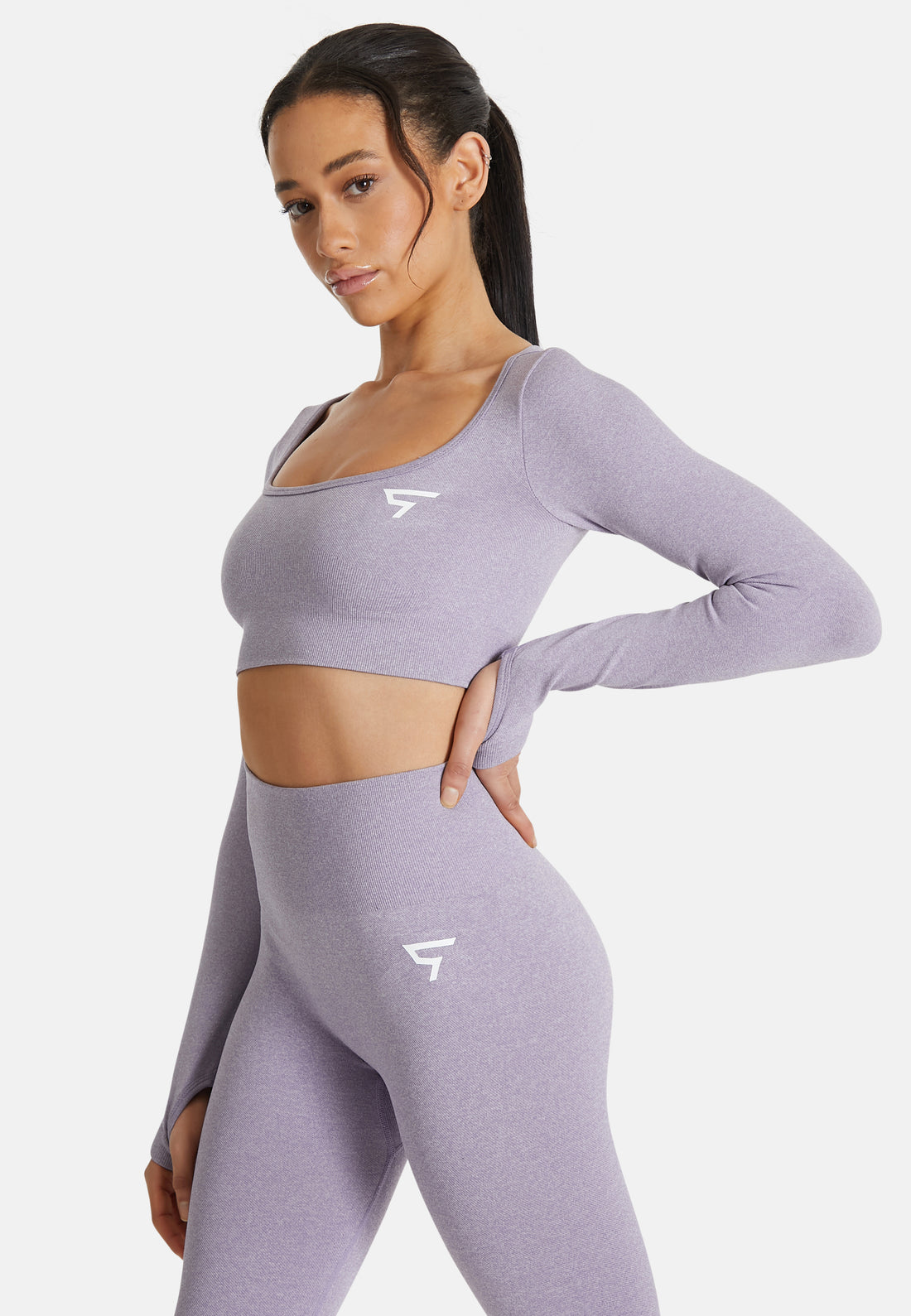 Lange mouw Relax+ naadloze cropped lange mouw sporttop