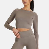 Long Sleeve Joy+ Ribbed Seamless Long Sleeve Sport Top - Squatproof