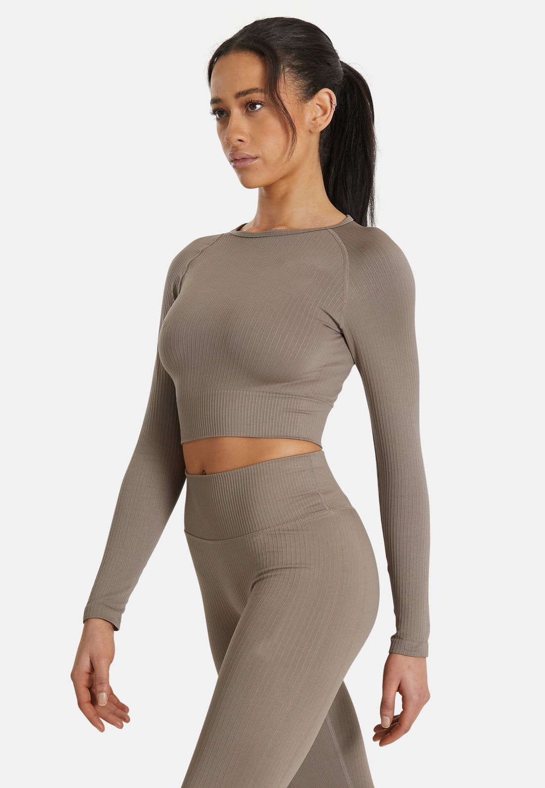 Long Sleeve Joy+ Ribbed Seamless Long Sleeve Sport Top - Squatproof