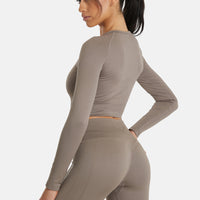 Long Sleeve Joy+ Ribbed Seamless Long Sleeve Sport Top - Squatproof