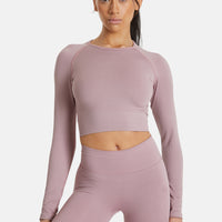 Long Sleeve Joy+ Ribbed Seamless Long Sleeve Sport Top - Squatproof