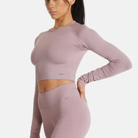 Long Sleeve Joy+ Ribbed Seamless Long Sleeve Sport Top - Squatproof