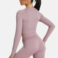 Long Sleeve Joy+ Ribbed Seamless Long Sleeve Sport Top - Squatproof